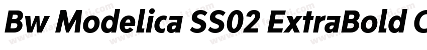 Bw Modelica SS02 ExtraBold Condense字体转换